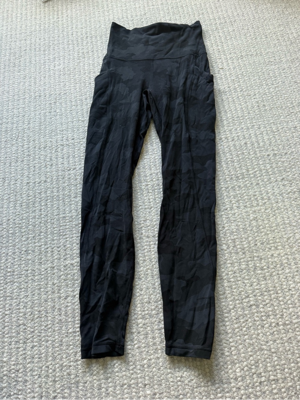 lululemon athletica Black Camouflage High-Rise Leggings